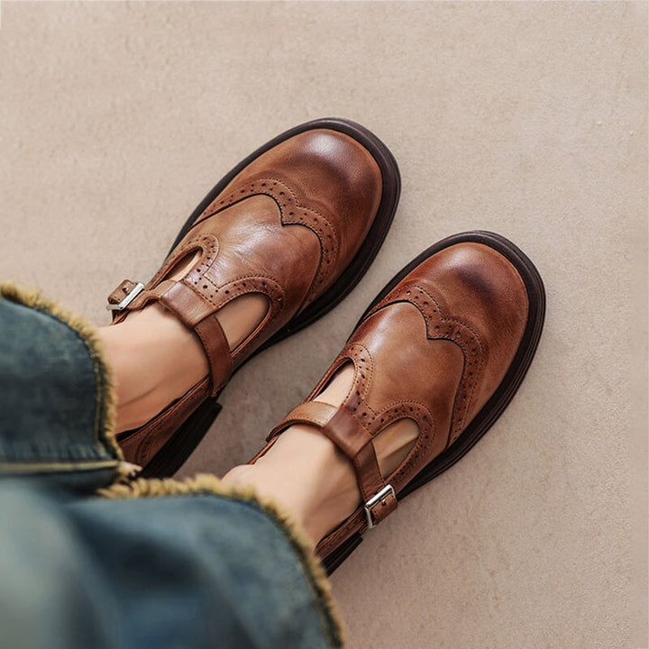 Angela | Elegant Mary Janes Made Of Leather