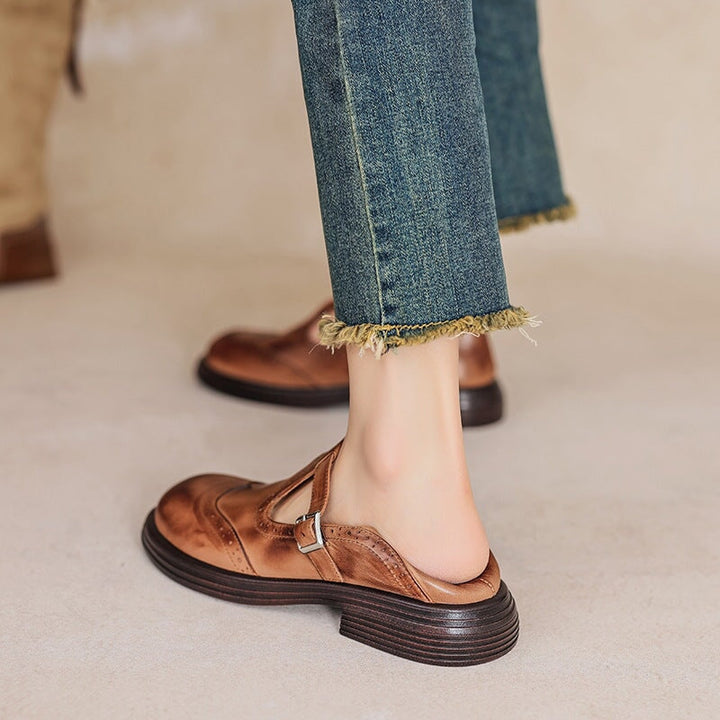 Angela | Elegant Mary Janes Made Of Leather