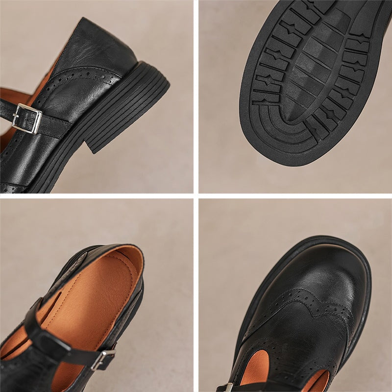 Angela | Elegant Mary Janes Made Of Leather
