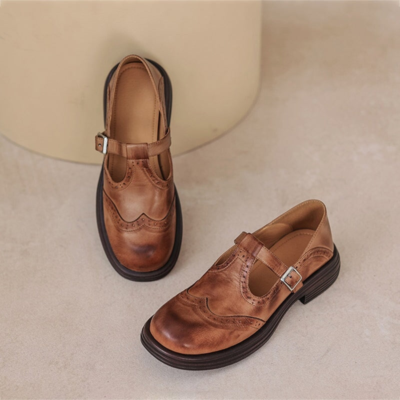 Angela | Elegant Mary Janes Made Of Leather