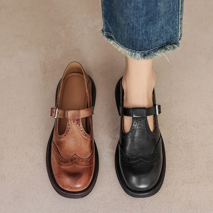 Angela | Elegant Mary Janes Made Of Leather