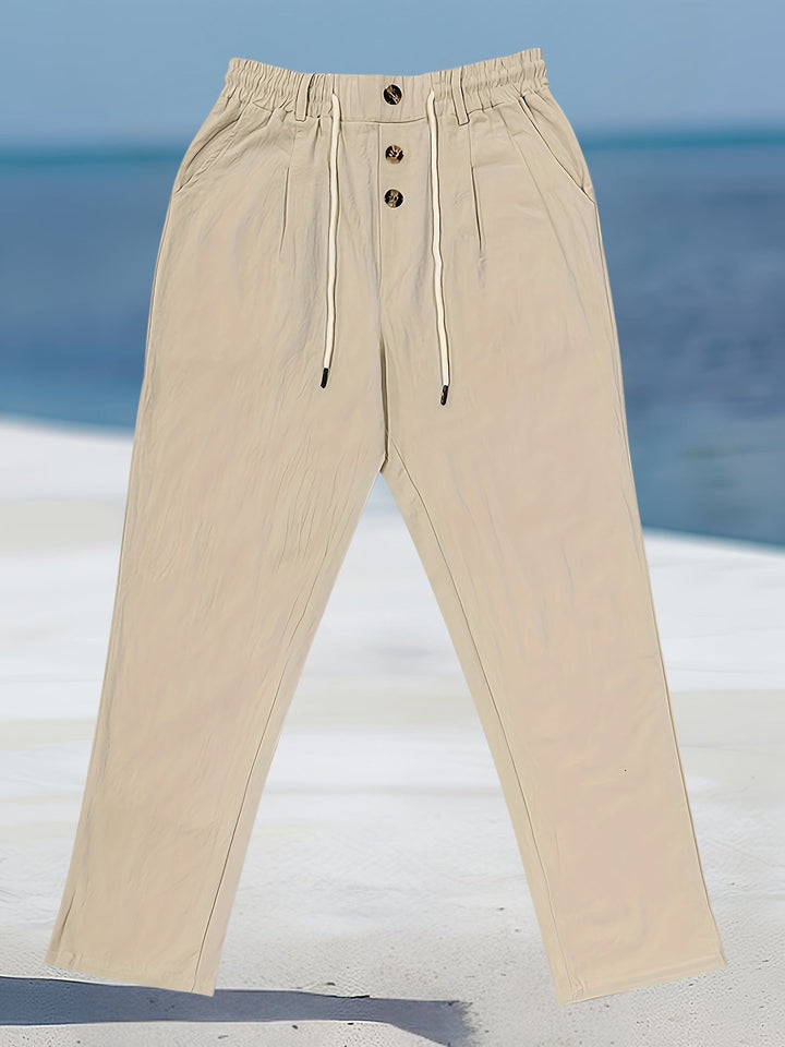 John | Casual Linen Elastic Pant
