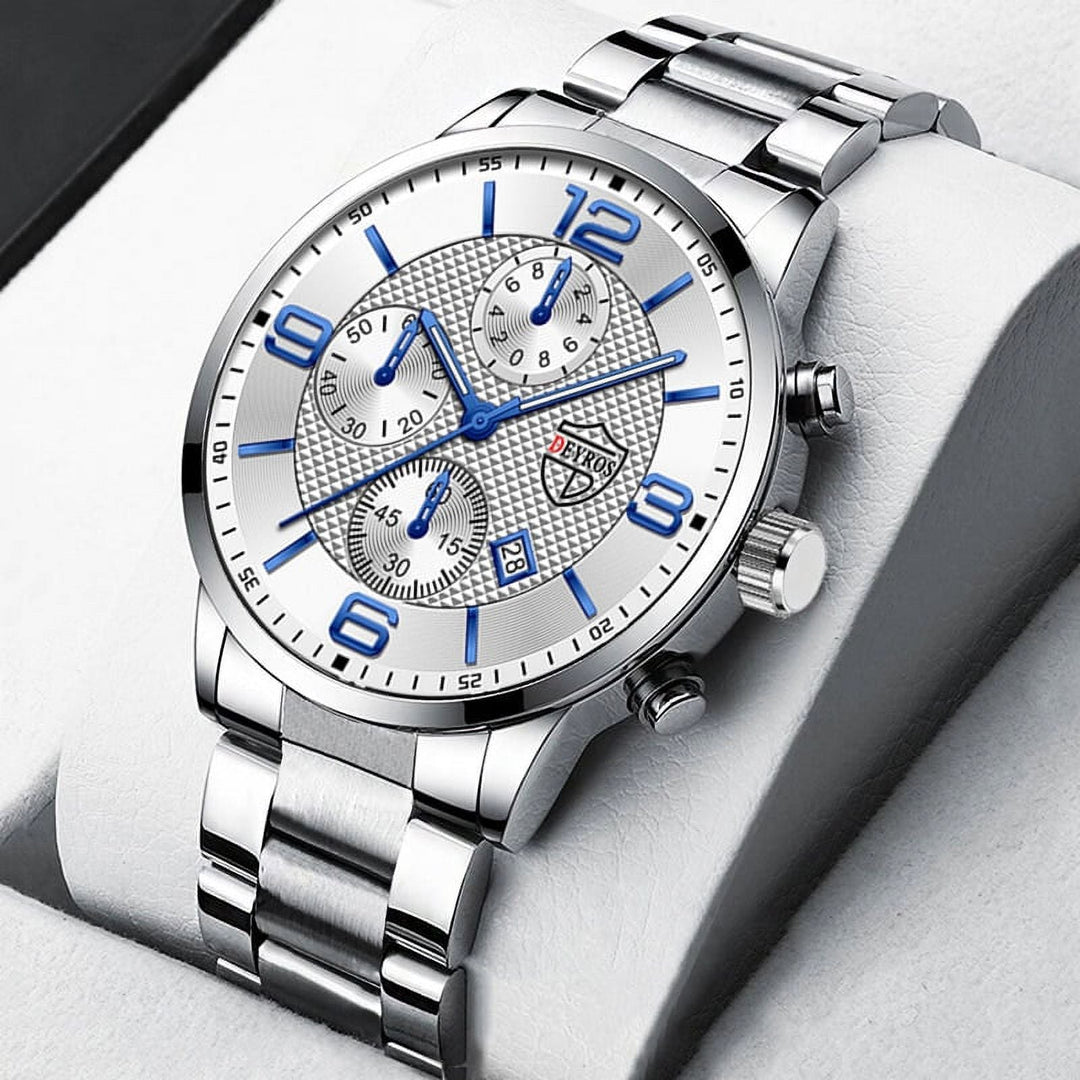 Executive Stainless Steel Wrist Watch