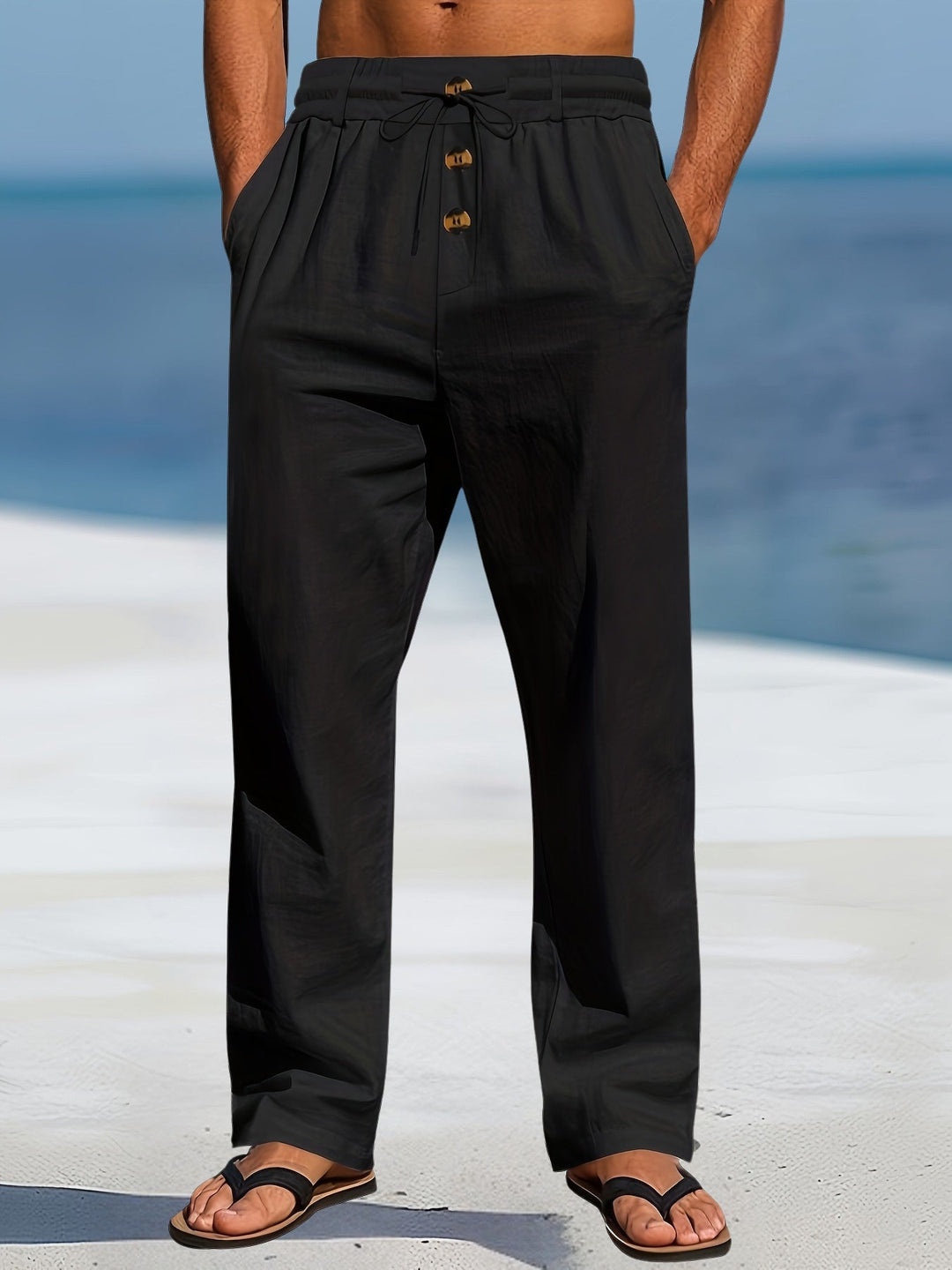 John | Casual Linen Elastic Pant