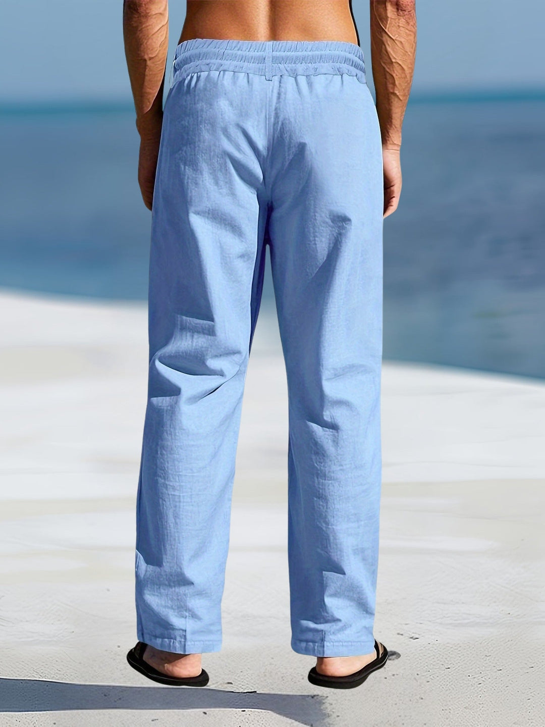 John | Casual Linen Elastic Pant