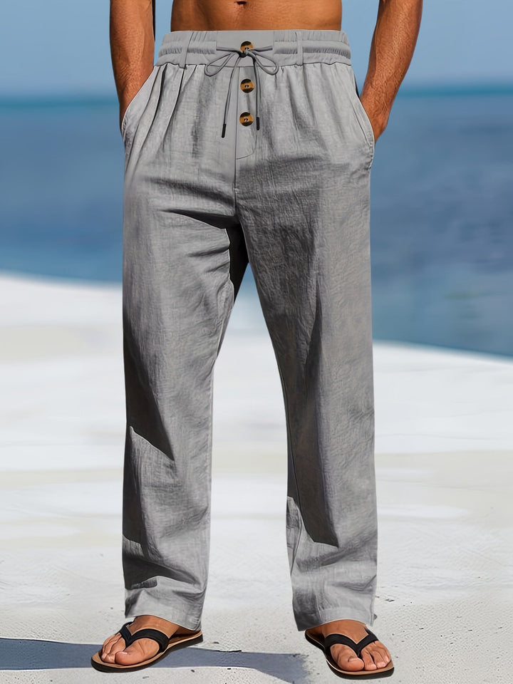 John | Casual Linen Elastic Pant