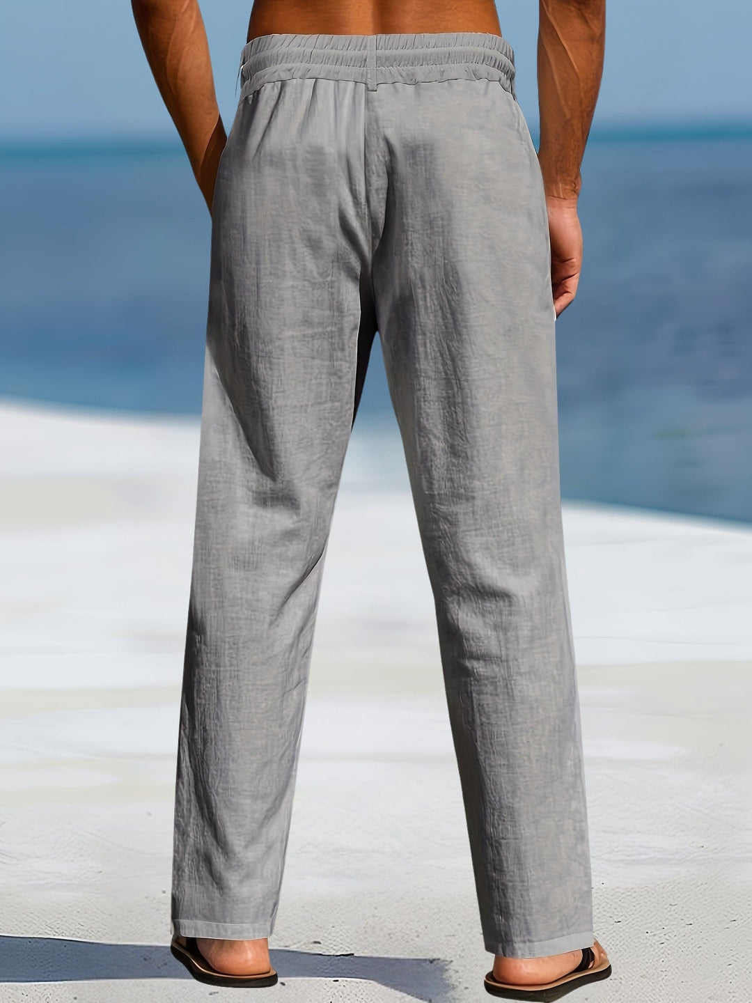 John | Casual Linen Elastic Pant