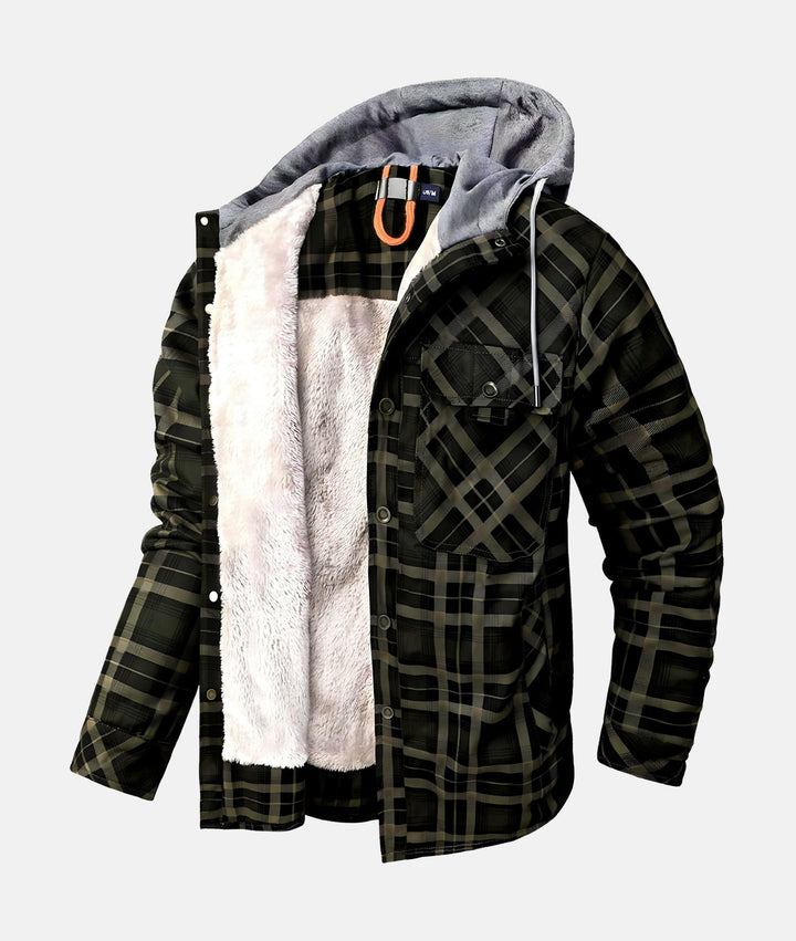 Rick - Checkered flannel jacket for men