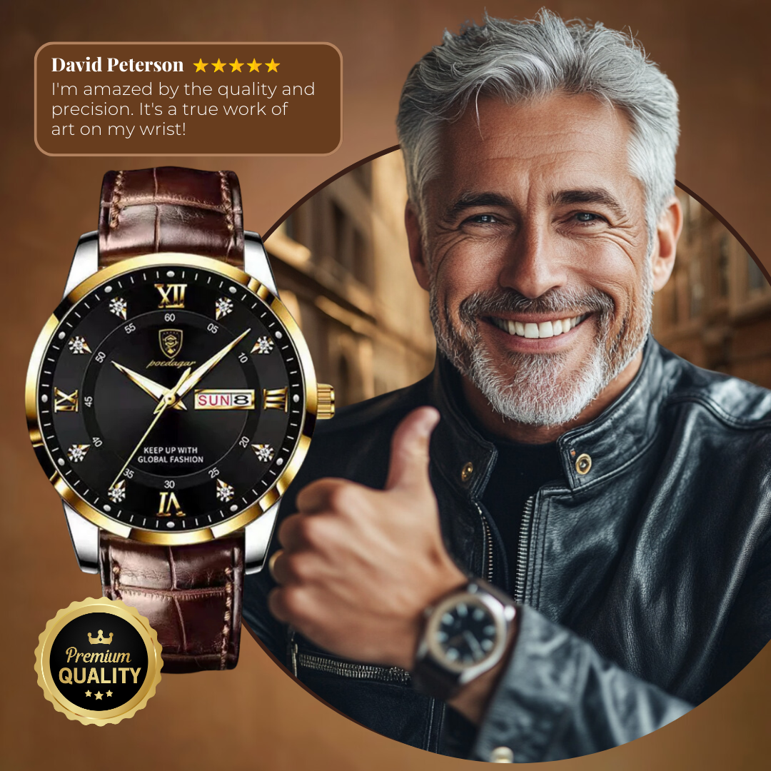 Elegant Slim Waterproof Wrist Watch