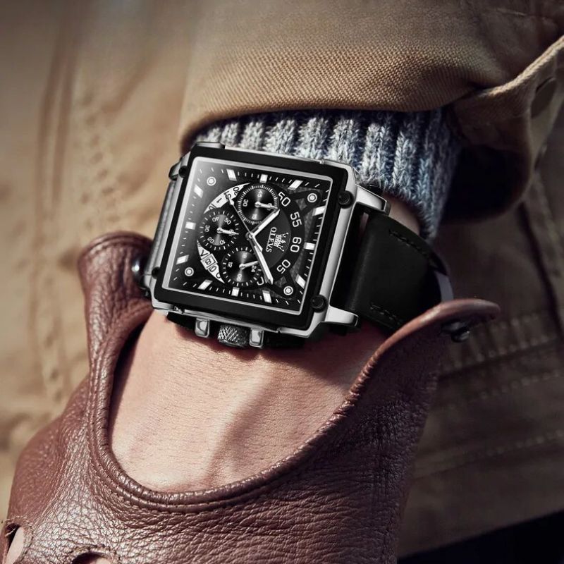 Square Dial Wrist Watch