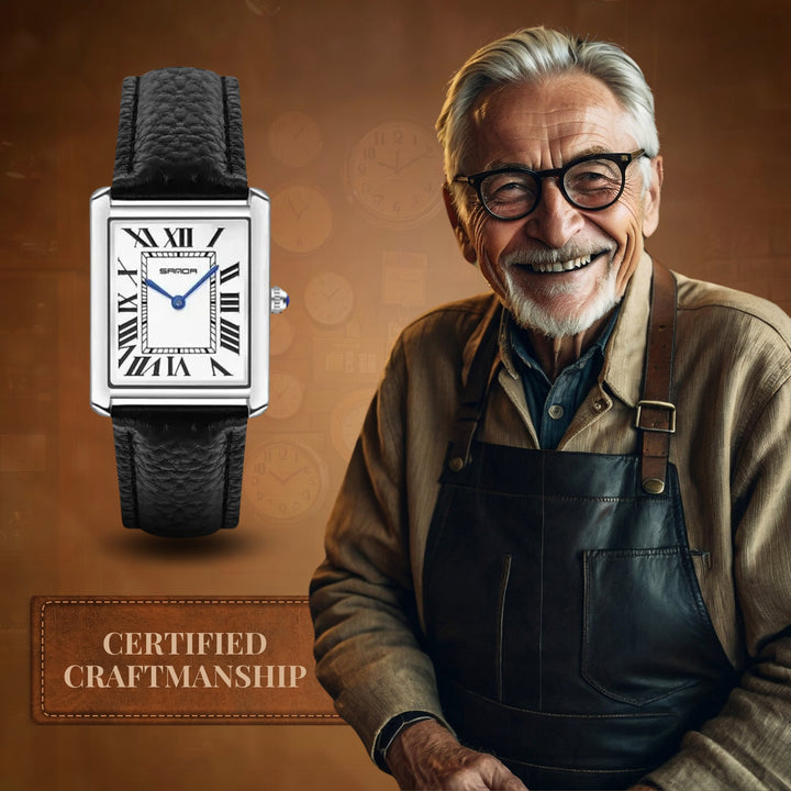 Square Dial For Couples Wrist Watch