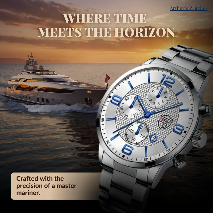 Executive Stainless Steel Wrist Watch