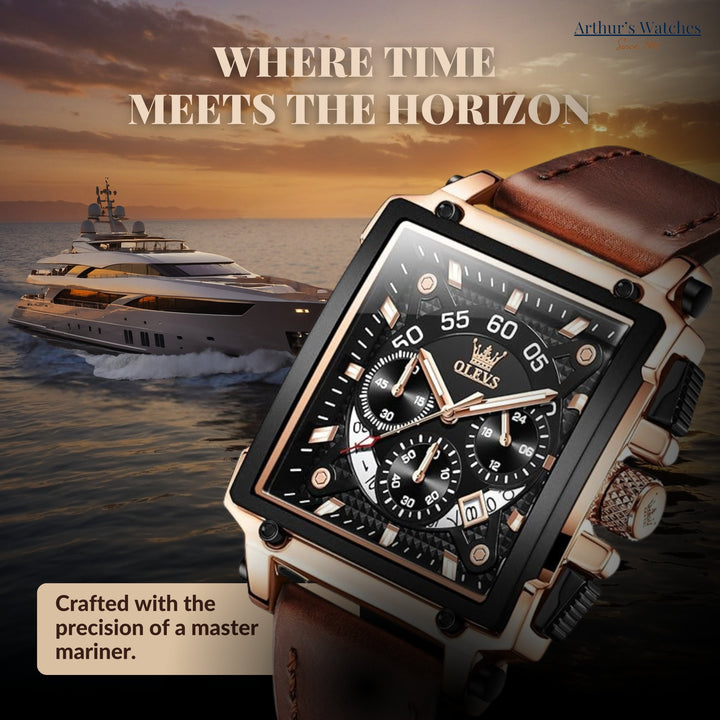 Square Dial Wrist Watch