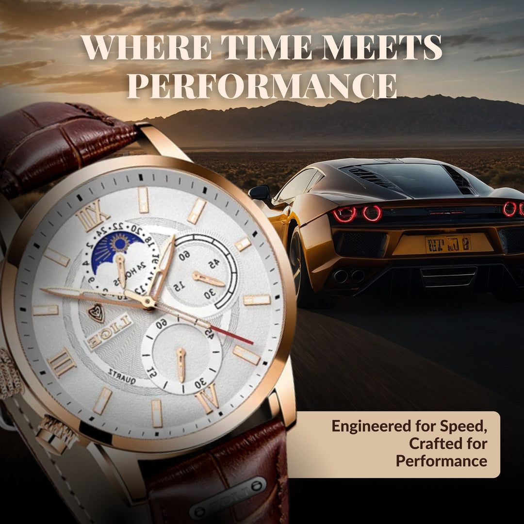 Moon Phase Sports Watch