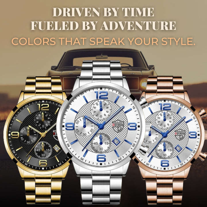 Executive Stainless Steel Wrist Watch