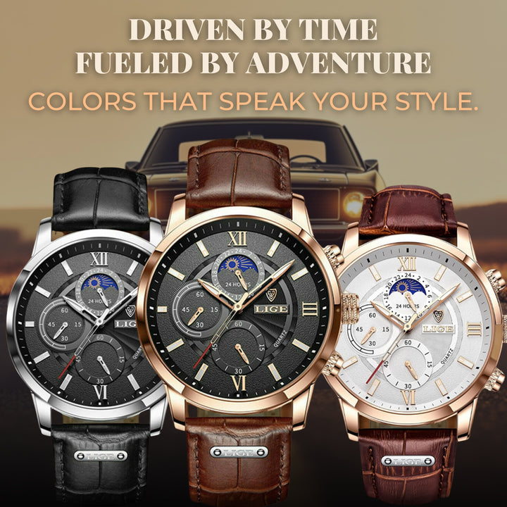 Moon Phase Sports Watch