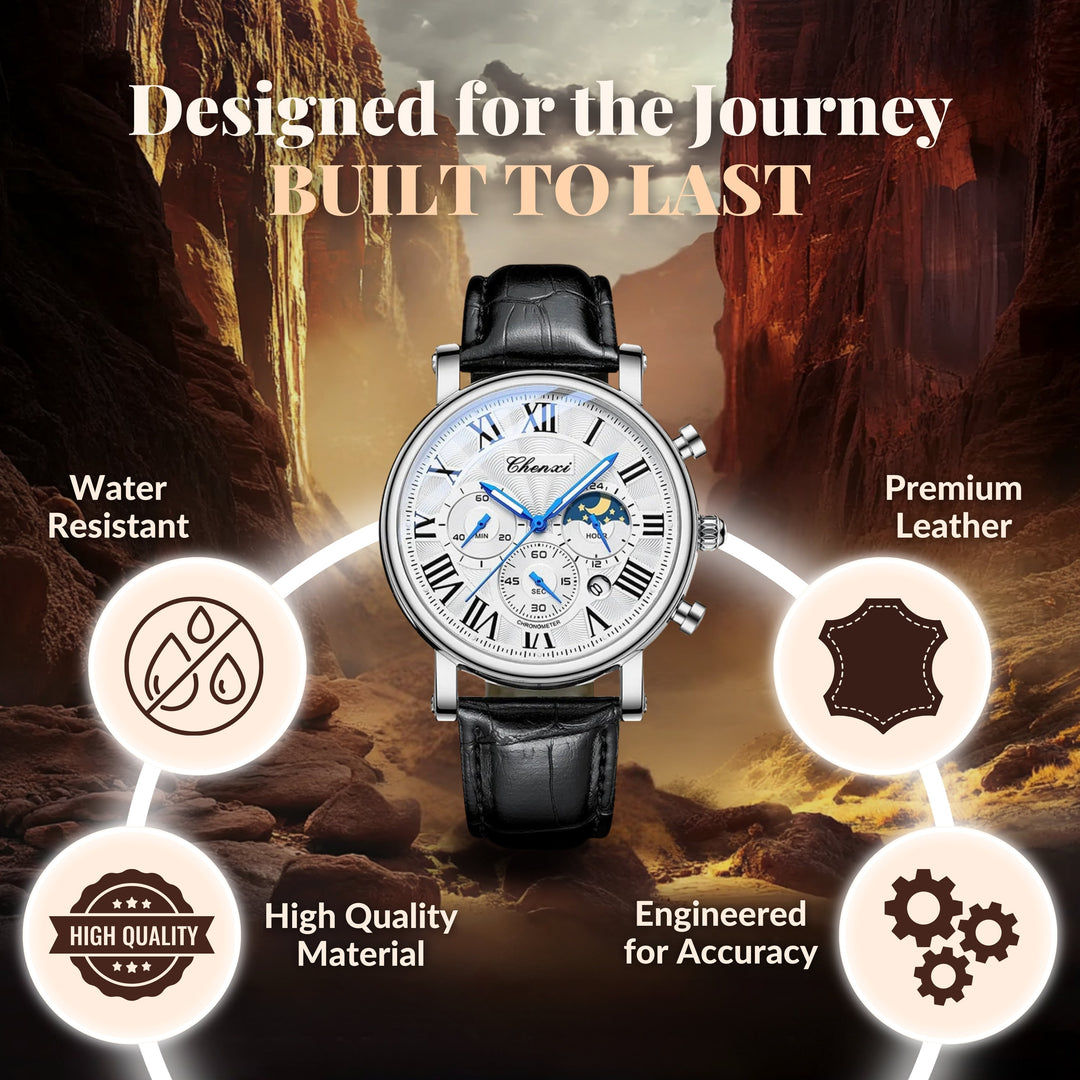 Slim Luxury Multifunctional Wrist Watch