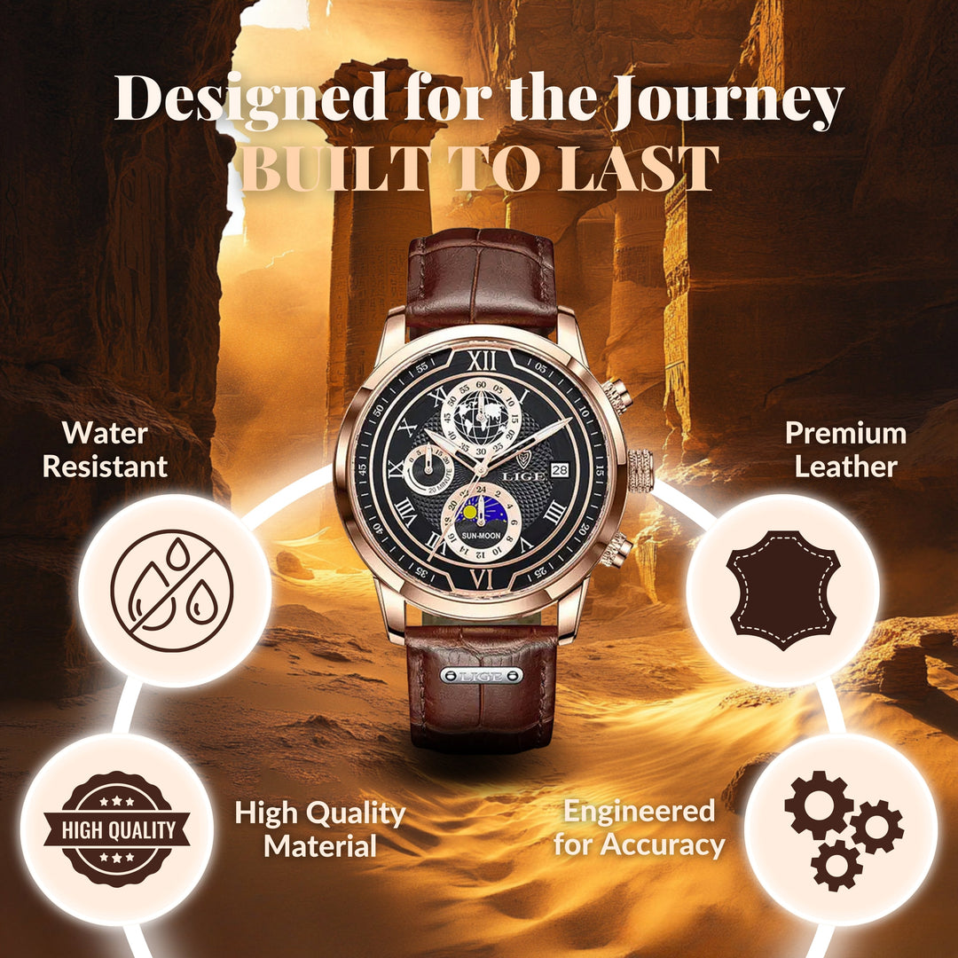 Luminescent Chronograph Wrist Watch