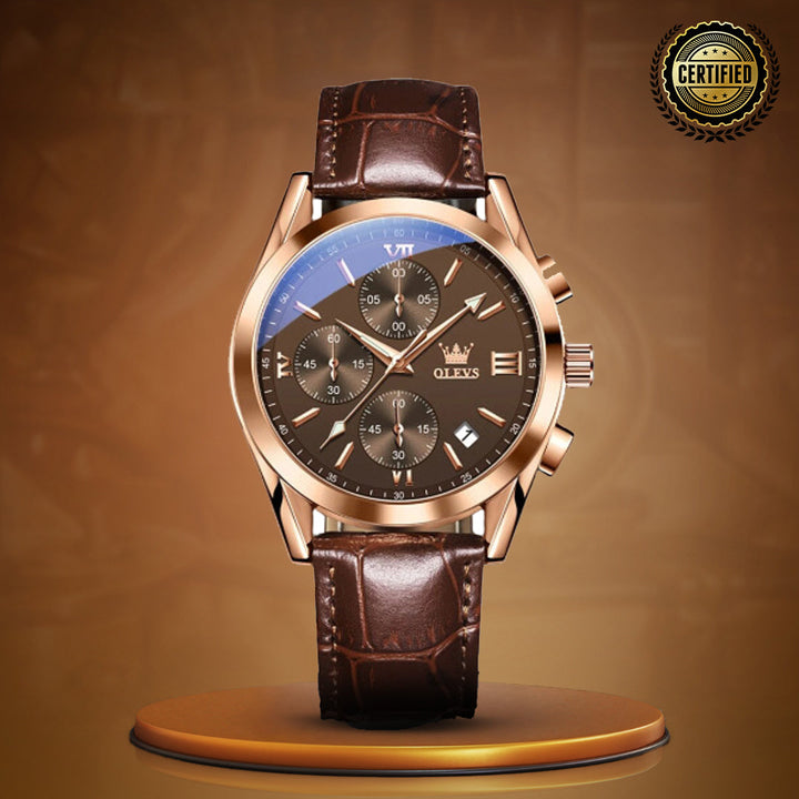 Luminous Sporty Chronograph Wrist Watch