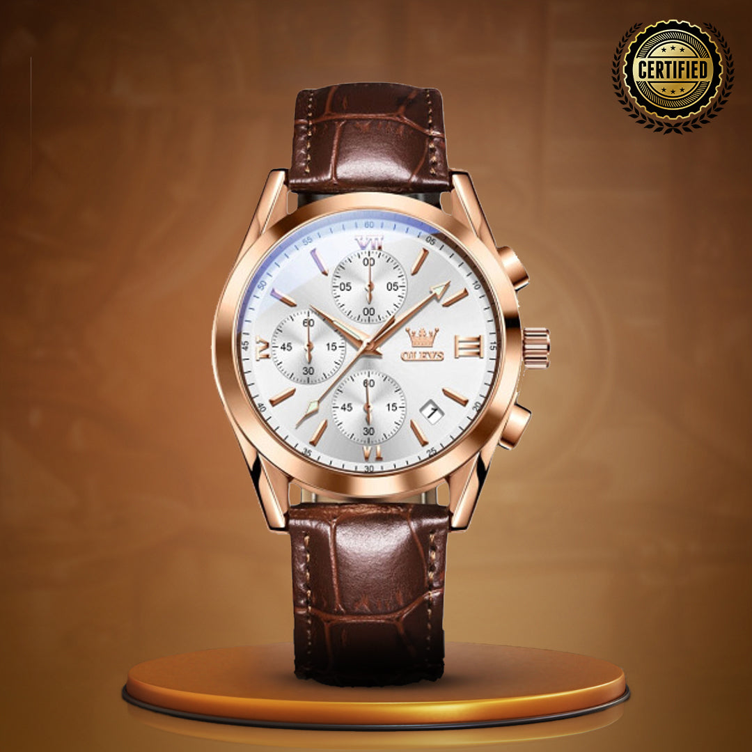 Luminous Sporty Chronograph Wrist Watch