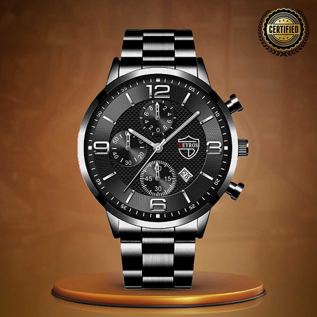 Executive Stainless Steel Wrist Watch