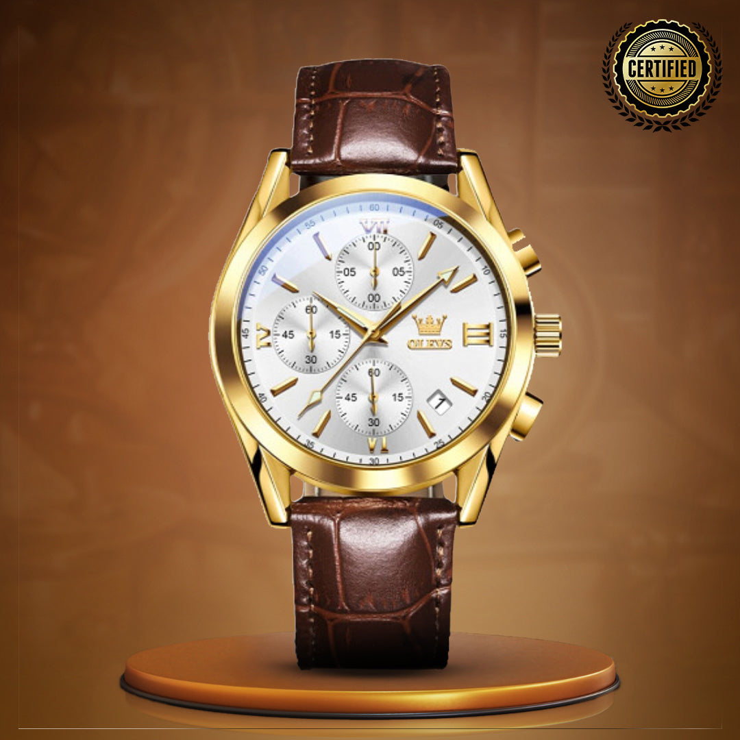 Luminous Sporty Chronograph Wrist Watch