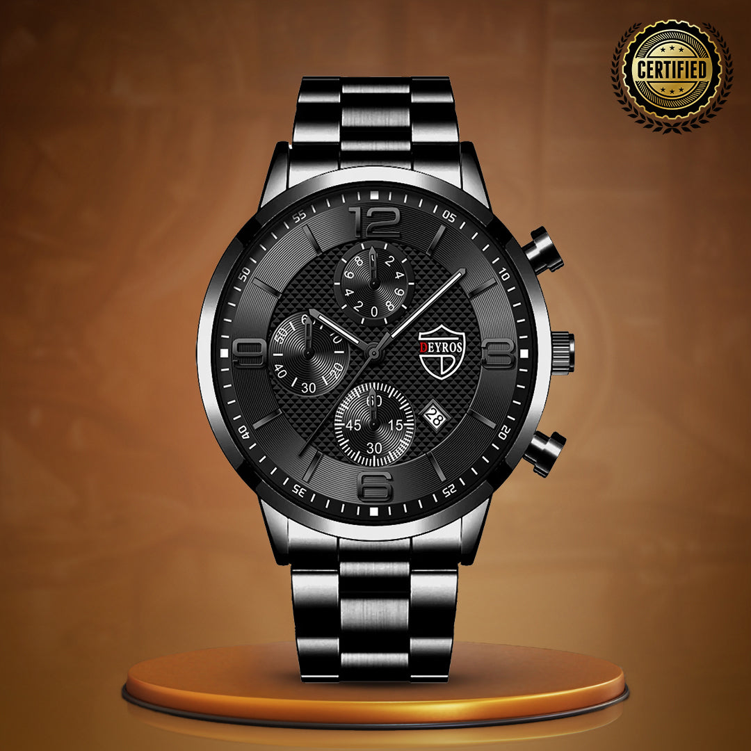 Executive Stainless Steel Wrist Watch