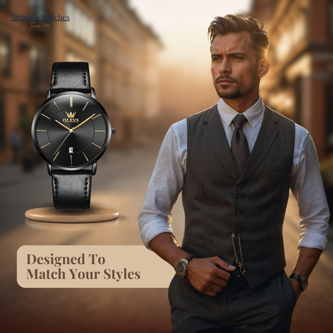 Ultra Thin Minimalist Wrist Watch