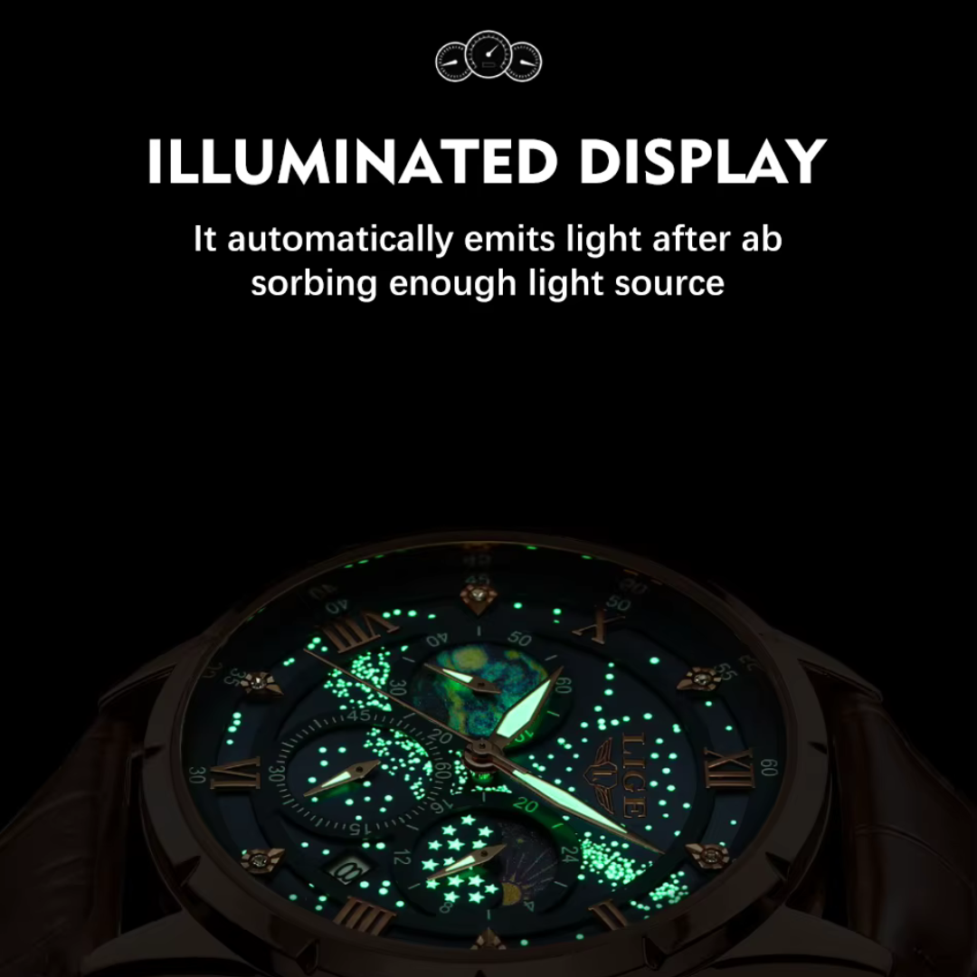 Celestial Chronograph Wrist Watch