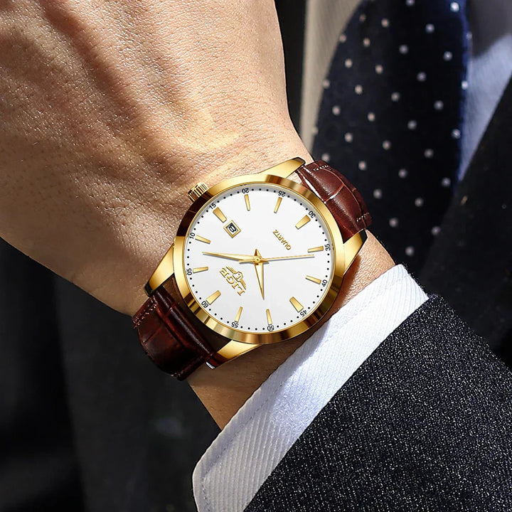 Gold Luxury Military Inspired Wrist Watch