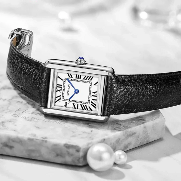 Square Dial For Couples Wrist Watch