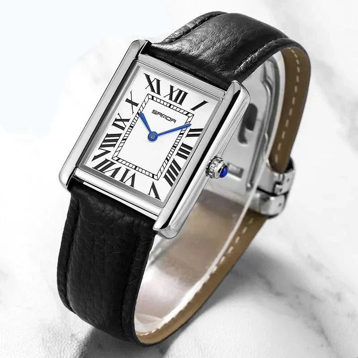 Square Dial For Couples Wrist Watch