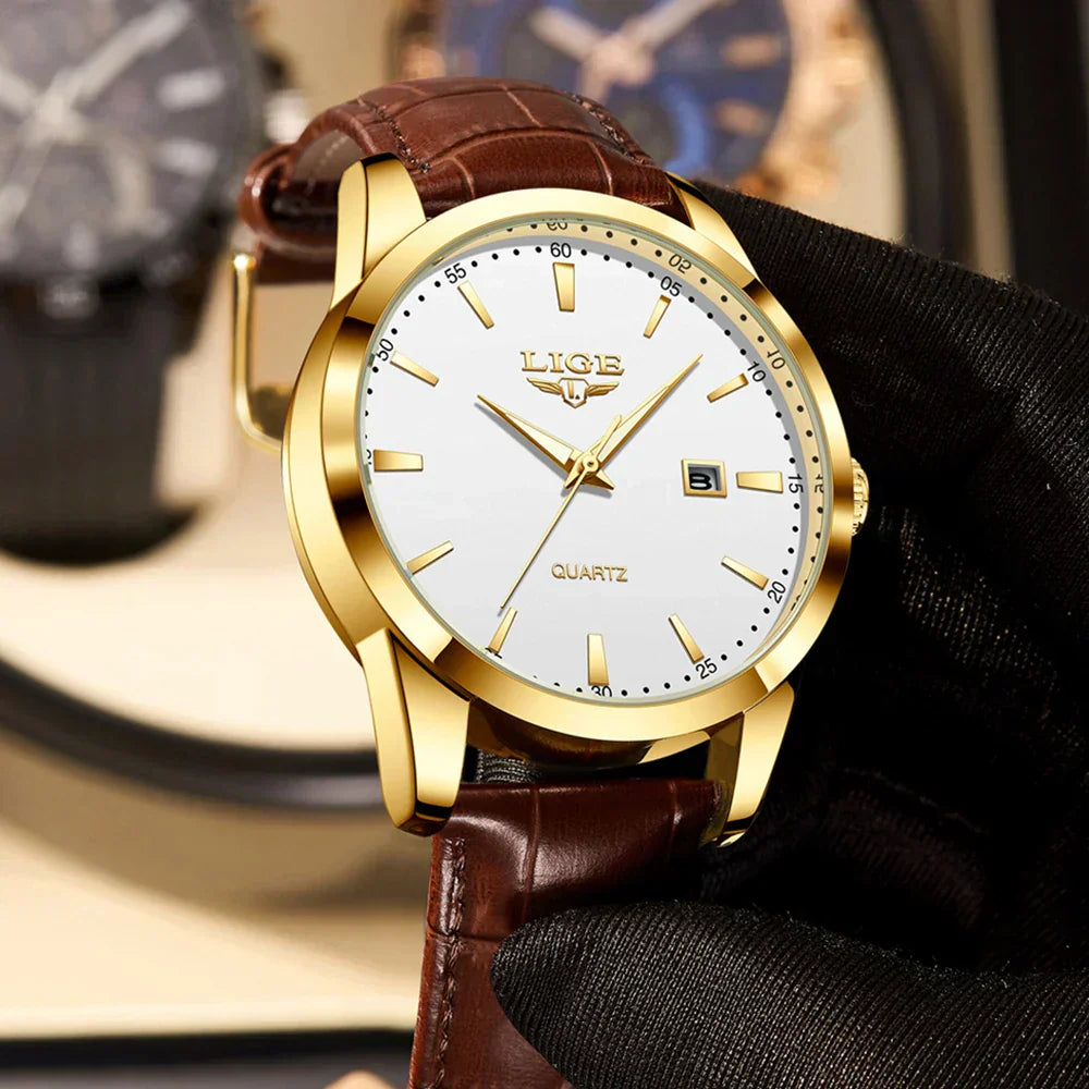 Gold Luxury Military Inspired Wrist Watch