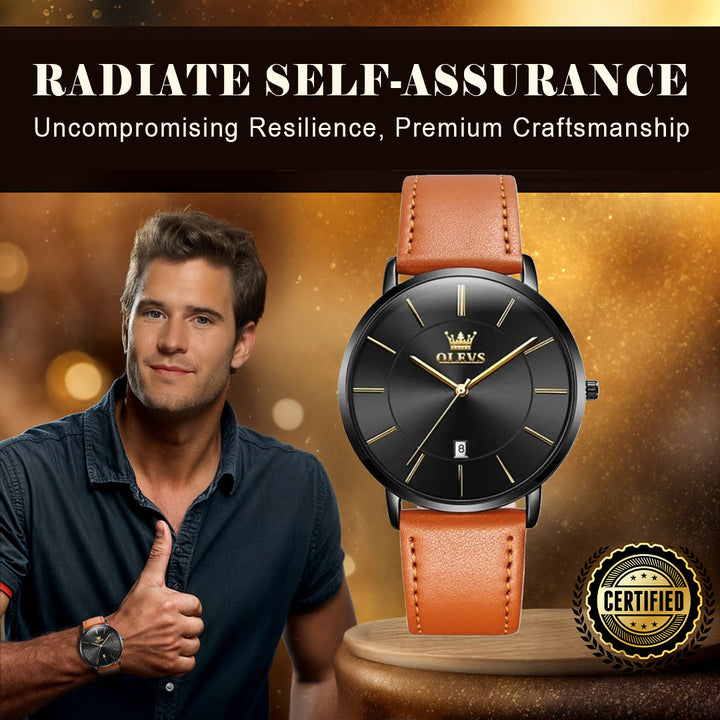 Ultra Thin Minimalist Wrist Watch