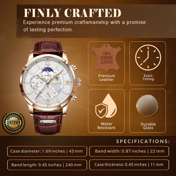 Moon Phase Sports Watch