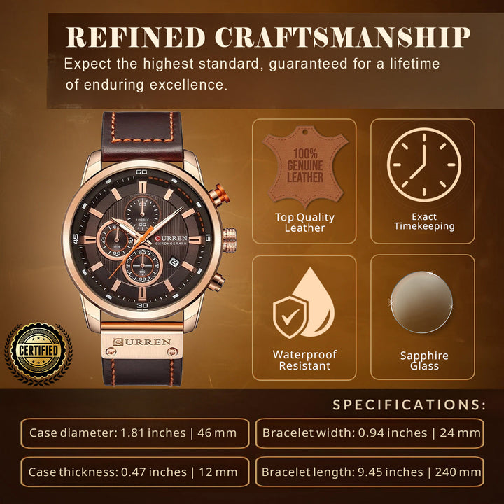 Elegant Quartz Wrist Watch