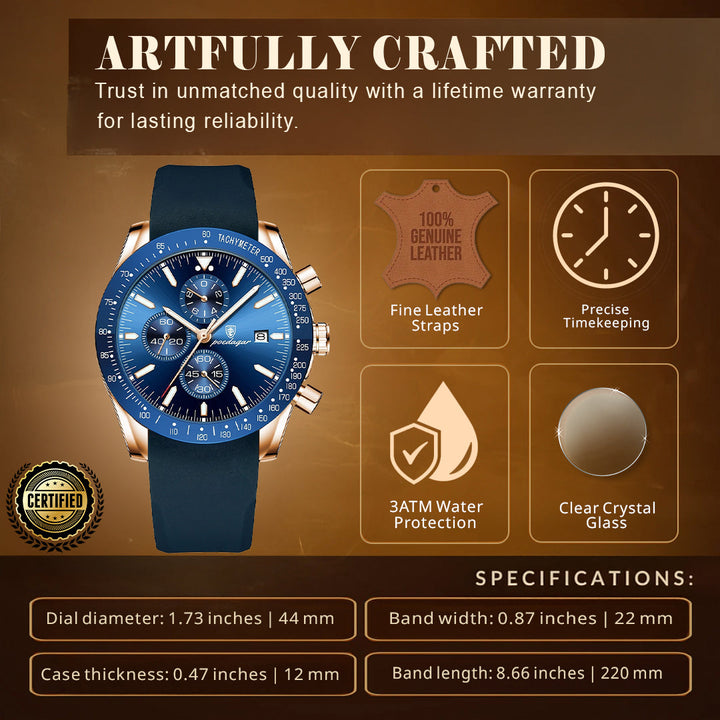 Premium Sleek Chronograph Wrist Watch