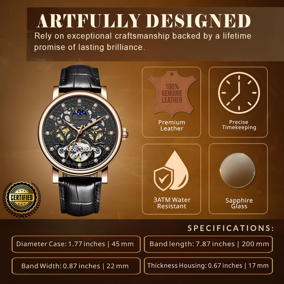 Skeleton Mechanical Automatic Watch