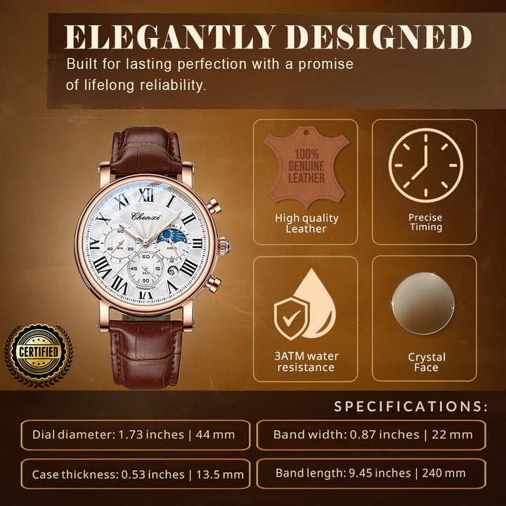 Slim Luxury Multifunctional Wrist Watch