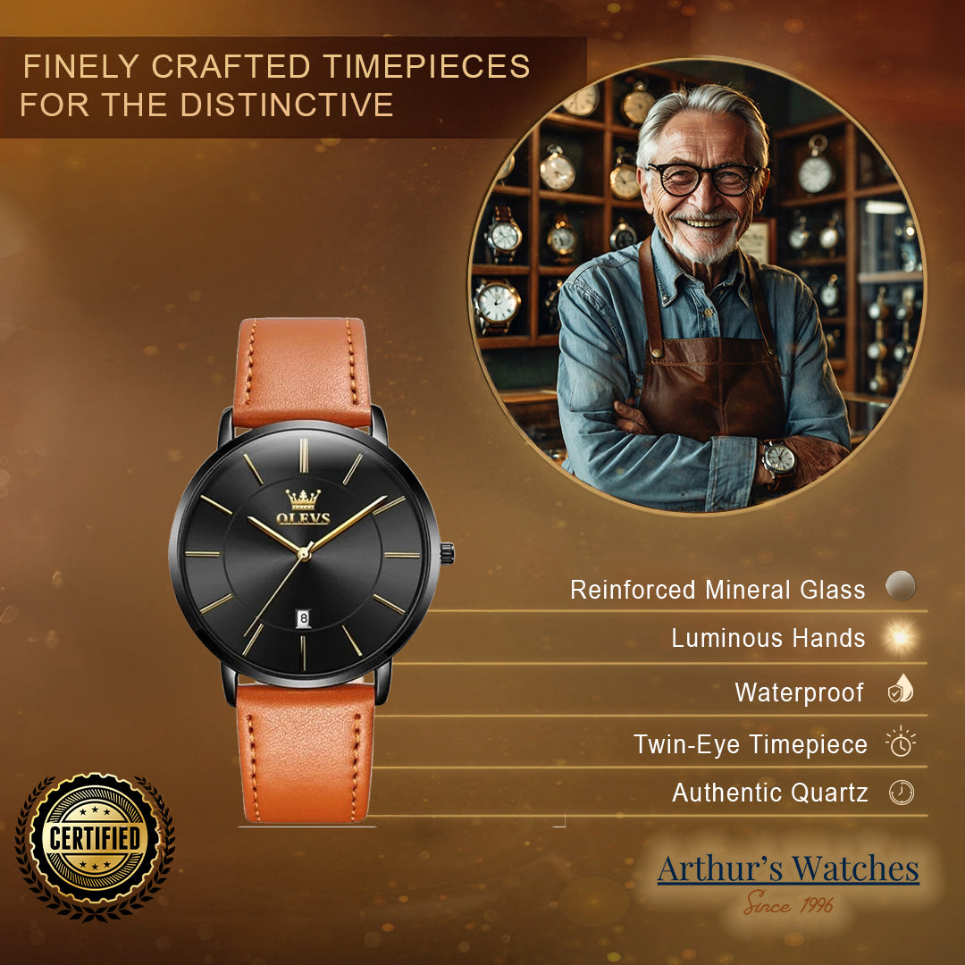 Ultra Thin Minimalist Wrist Watch