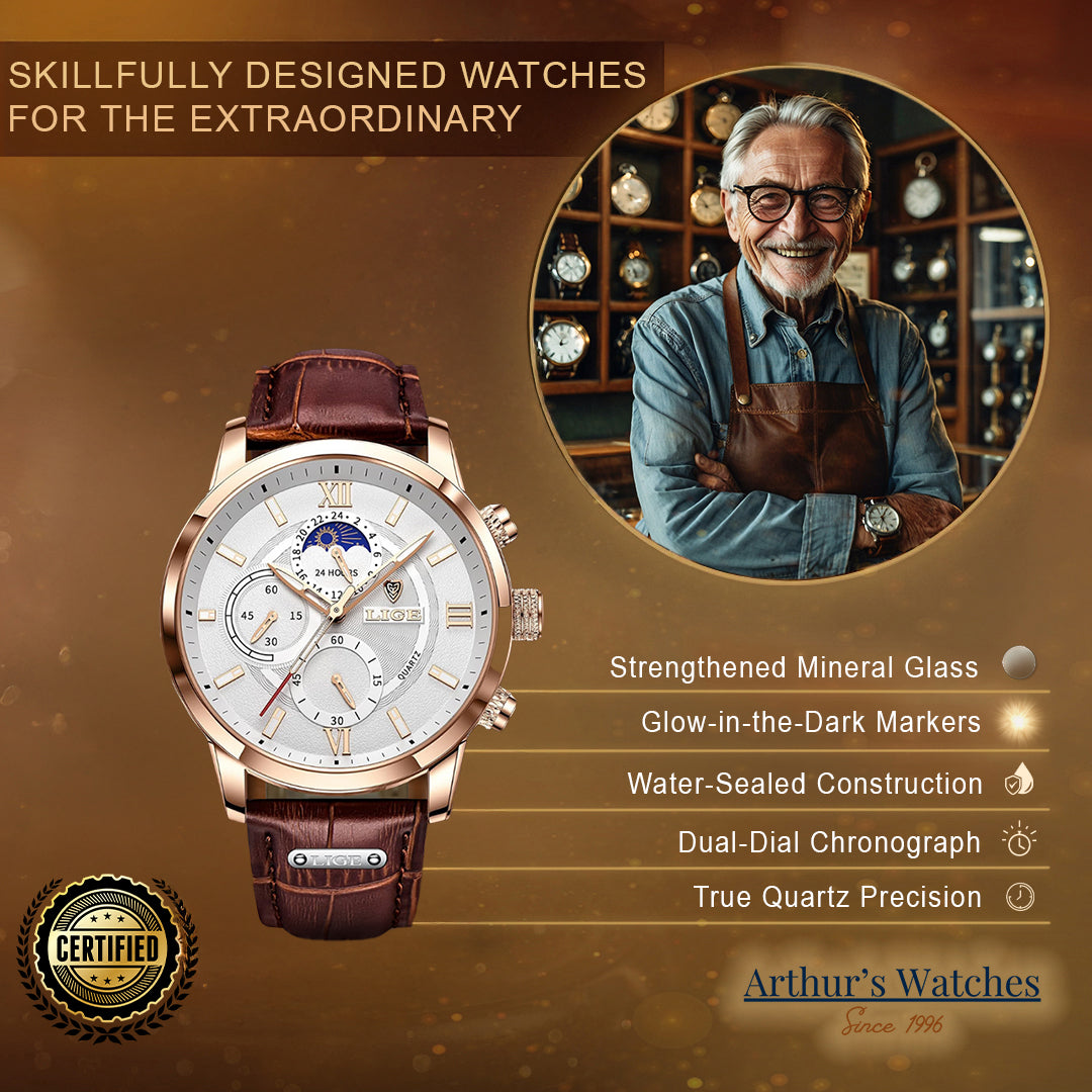 Moon Phase Sports Watch