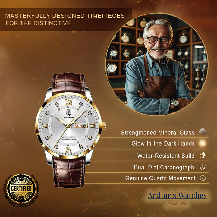 Elegant Slim Waterproof Wrist Watch