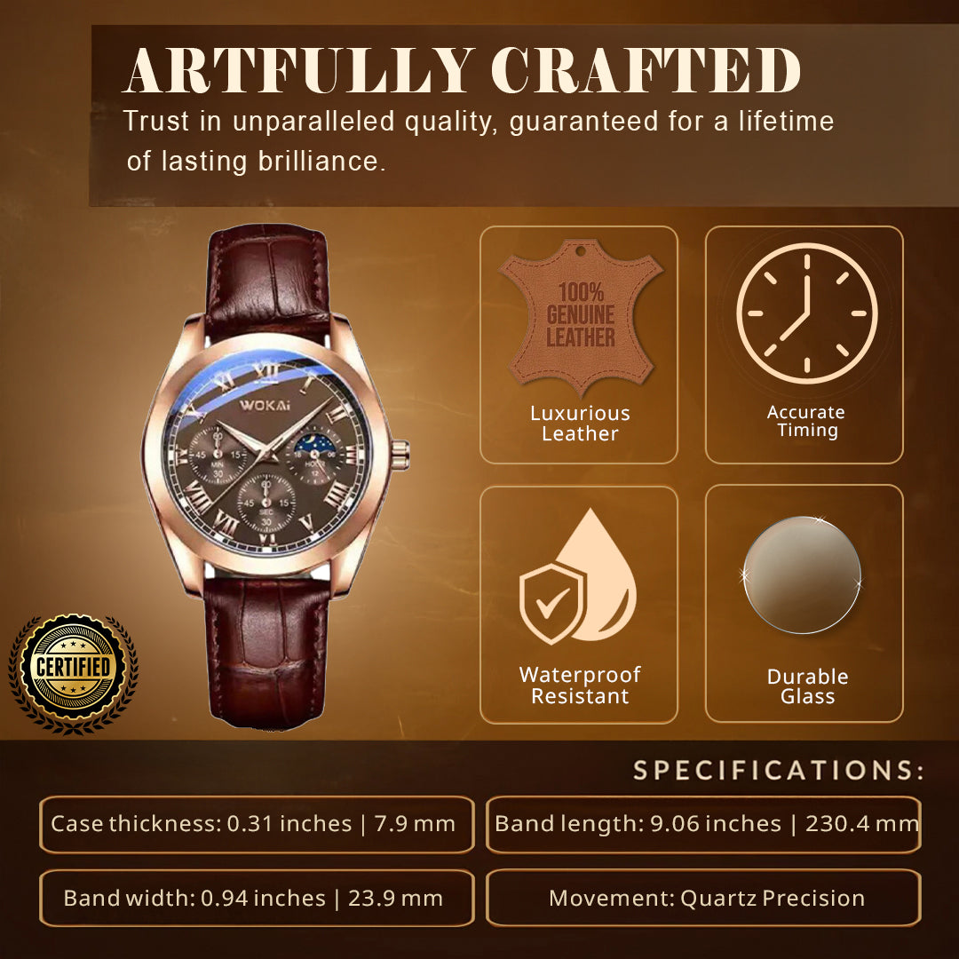 Aesthetic Bold Military Inspired Wrist Watch