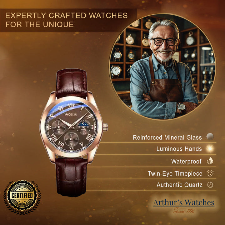 Aesthetic Bold Military Inspired Wrist Watch