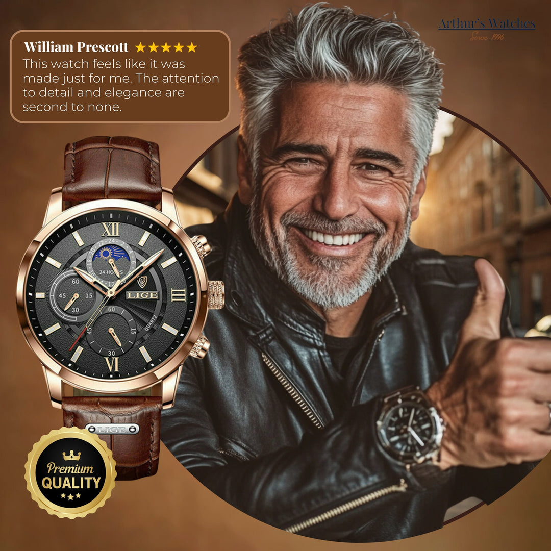 Moon Phase Sports Watch