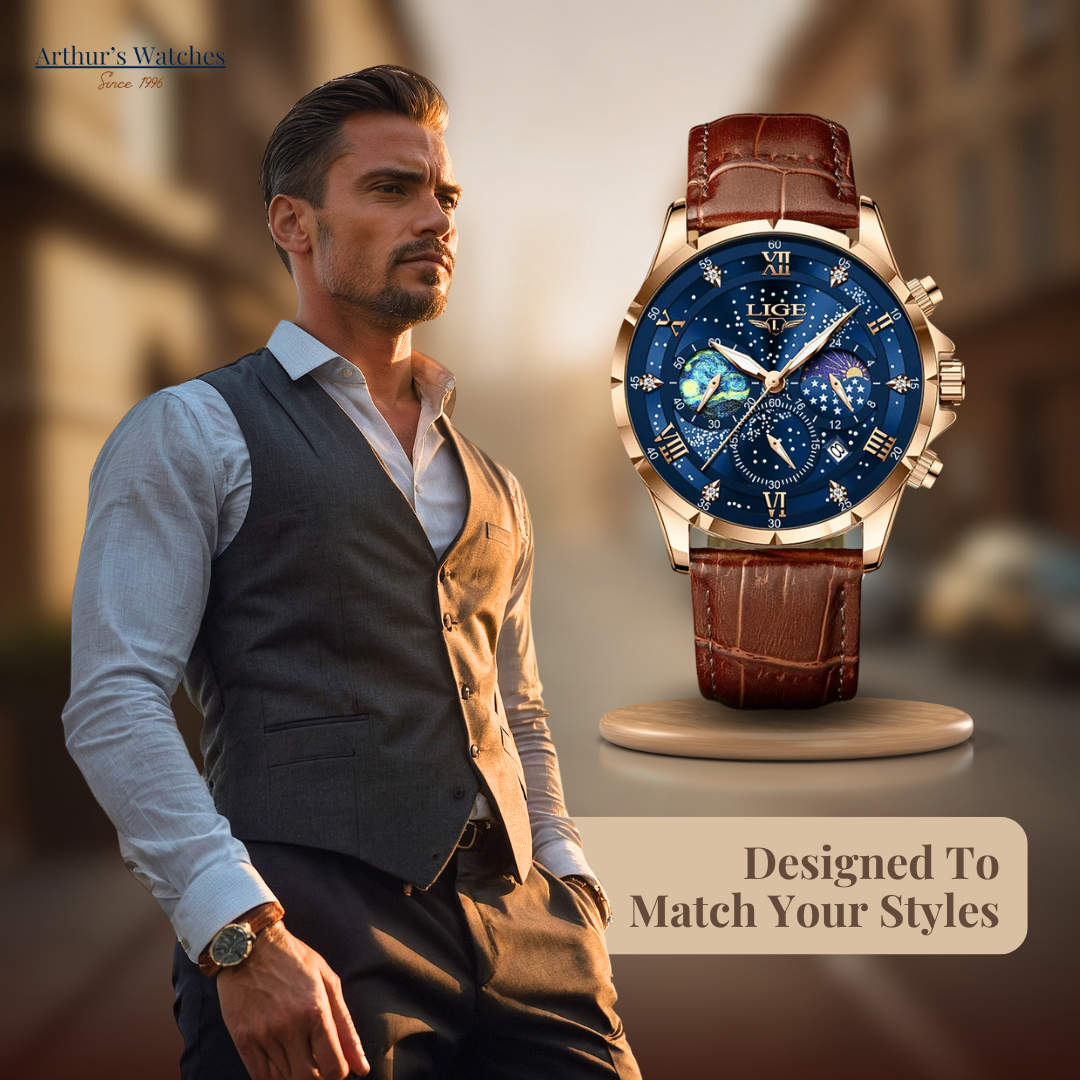 Celestial Chronograph Wrist Watch