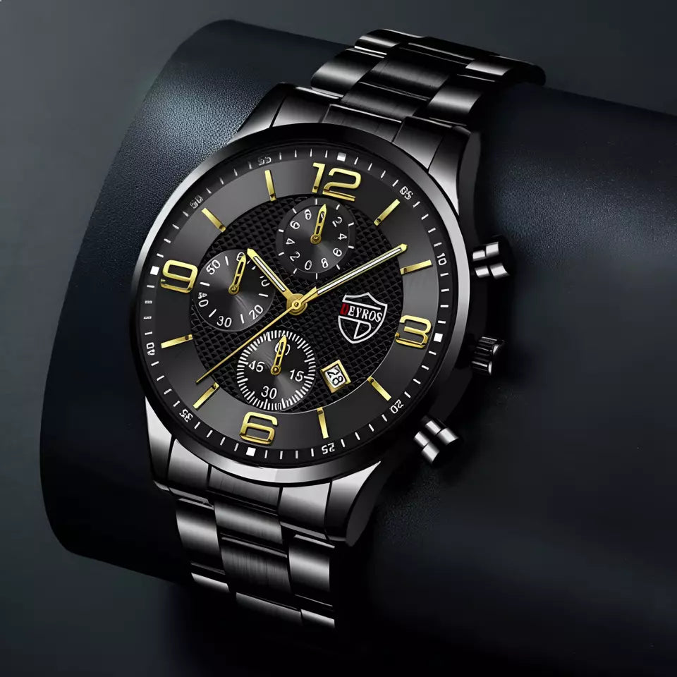 Executive Stainless Steel Wrist Watch